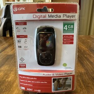 GPX ML658  Black 4 GB Digital Media Player New in Package 14 Hours of Video!!